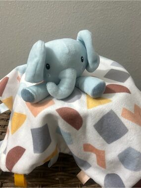 Parents Choice Elephant Geometric Lovey Baby Security Blanket Buddy Unisex